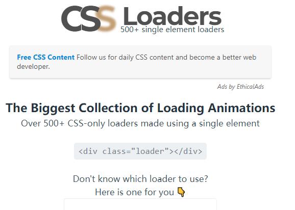 只需一个元素：CSS-Loaders帮你轻松实现的各种动画加载效果~第2张