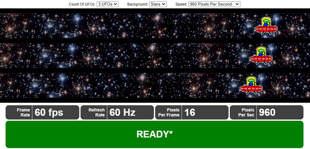 免费在线ufotest显示器屏幕刷新帧率测试网站-TestUFO第1张