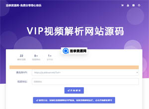 2024年全网VIP视频一键解析API网站源码（仅供测试）