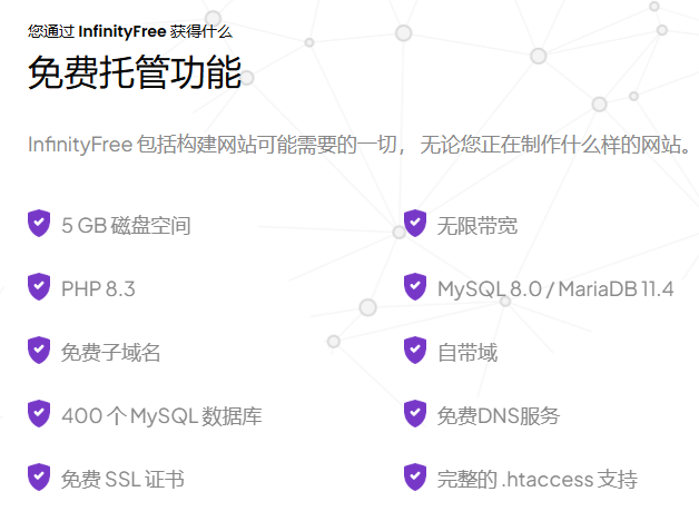 国外老牌免费虚拟主机-infinityFree 不限流|无广告|不绑卡，免费SSL证书+子域名第2张
